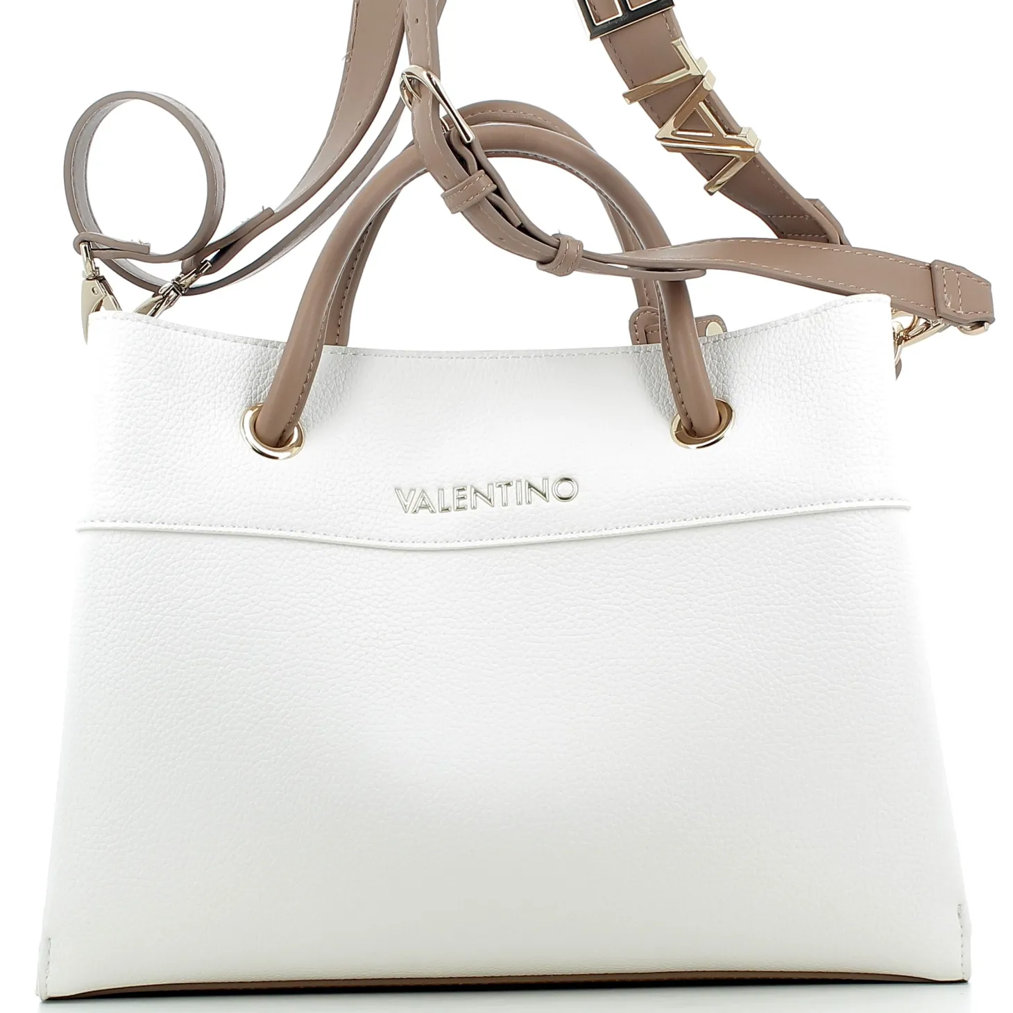 Borsa Valentino donna S5A802P25 BIANCO/CUOIO