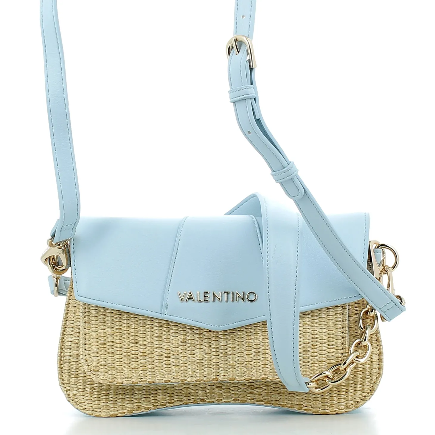 Borsa Valentino donna S8NP13PAP25 AZZURRO-NATURA